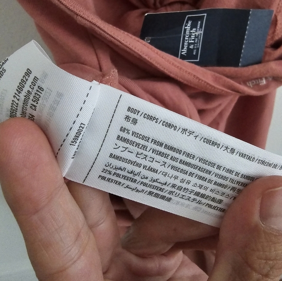 Abercrombie and Fitch mauve bodycon cutout maxi dress nwt - Picture 10 of 10